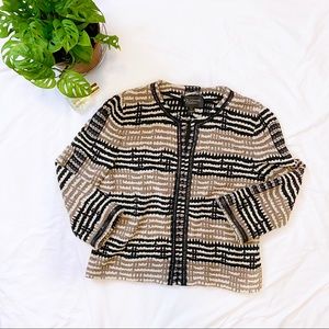 St. John Couture Textured Cardigan Blazer 10